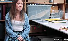 amber stark steals panties and gets punished sexually by officer rusty nails