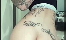 Rachel Miranda Tattooed Brazilian Pornstar Sits On Dildo With Big Tits