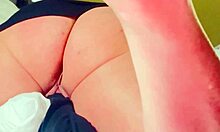 Blonde Flashes Asshole And Pussy Lips In Uncensored Solo Masturbation! Orgasm With Hitachi!