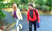 intense cumshot explodes on her huge tits