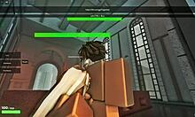 Fucking my stepmom in a mansion on Roblox