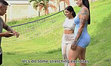 Workout routine ends with tattooed latina dilan clavijo