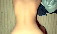 i'm bending over this petite mexican latina with small tits and pounding her doggystyle in pov