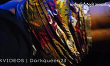 asian teen couple has rough sex after table flip