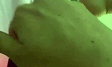 Natasha uses vibrator on cock