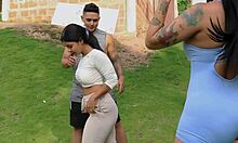 Workout routine ends with tattooed latina dilan clavijo
