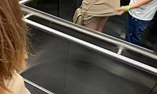 Public sex in elevator after party discovered