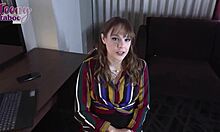 clever rebecca lets seth cum inside on bed for job