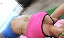 look at this big bubble butt latina with huge tits