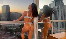 i was fucked on the balcony by my roommate, so hot