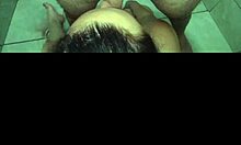 he won't leave me alone even in the shower, choking me passionately with his big cock