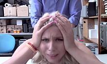 Horny Blonde Thief Gets Caught Stealing