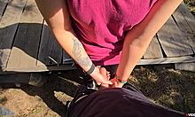 Cum in my pantyhose after rubbing wet pussy