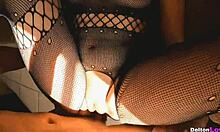 modelo latina rides big cock with blowjob and creampie