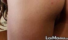 gorgeous abby cross dives into stepmom's pussy in a taboo threeway