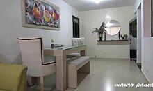 Milf Escort Bent Over in Doggy Cumshot at Apartment