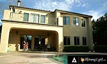 mommys girl - mischievous virgin jade nile asks sunbathing stepmom jaclyn taylor about lesbian sex