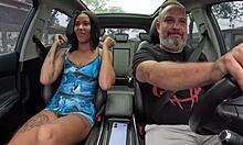 vicky simons spreads wet pussy for ted's assfuck in car, oh man!