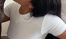 Check out this amateur couple devouring a huge cock