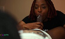 sucking slutty kittylove gets throat and pussy filled