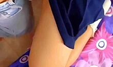 Morra De Bachillerato Mexicana Con El Profesor Llena De Leche En Uniforme