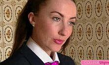 Sophia smith teases wet pussy squirting in soaked uniform bathtime