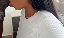 Check out this amateur couple devouring a huge cock