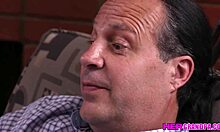 stepgranddaughter breezy bri is getting hard pussy pounding from stepgrandpa eric john for flirting with older men