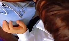 Morra De Bachillerato Mexicana Con El Profesor Llena De Leche En Uniforme