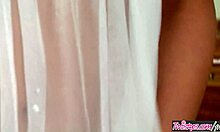 Latina brunette daisy lynn gives blowjob with big tits and ass