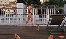 Pornovatas - this precious shy blonde visiting Barcelona is fucking Victor Bloom's huge pollon! 😍