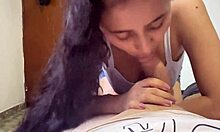 Hot Tinder Date Swallowing After Best Blowjob