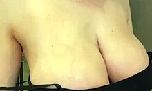 Does My Slender Stepmother Show Milky Tits and Lick Nipples?