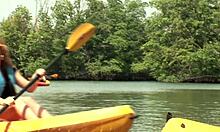 18 teen Kira Lynn delivers intense ass fingering and licking in stockings