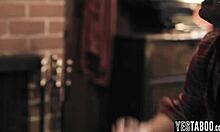 watch this teen bent over for neighbors' big cocks