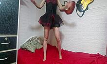 Ever wonder how a sensual witch dance in red panties reveals so much on Halloween