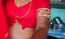 Desi Beauty Housewife Sary Changing In Home