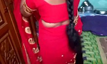 Desi Beauty Housewife Sary Changing In Home