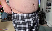 Guy Masturbates Solo In Bedroom With Cock Play Leading To Cum Release