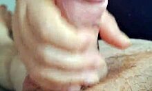 Jerking off my friend in amateur teen handjob session!