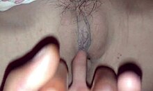 Amateur friend with tight wet pussy gets creampied during intense fucking