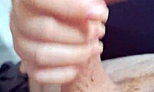 Jerking off my friend in amateur teen handjob session!