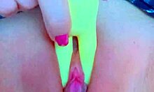 Latina College Babe Masturbates Shaved Pink Perfect Pussy With Cute Toy Close-Up Amateur Wet