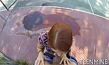 wild waves of hardcore joy to teen 18+ rose red with rough sucking 😈