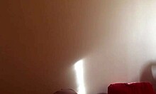 Check out this amateur ebony princess riding a big cock in her homemade setup