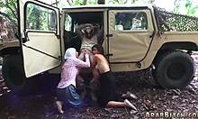 Sexy Brunette Teen Striptease And Threesome Xxx Home Away From Home Uniform Military Army Outdoor Arab Old