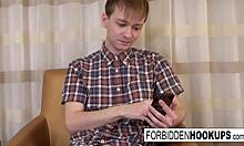 Big Boobed Babe Engages In Pickup Scenario With Step-Brother's Fat Cock. Leading To Cumshot.