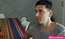 Step Dad And Step Son Stuffing Step Sister And Step Daughter Alyx Star Her Pinata Together