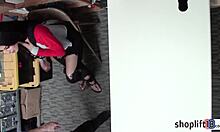 Sexy latina teen 18+ was arrested by security guy for candy