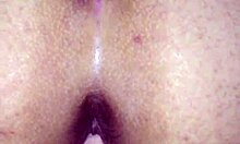 hot bbw latina girlfriend with phat ass bent over and fucked by boyfriend in thick wet pussy using big dildo